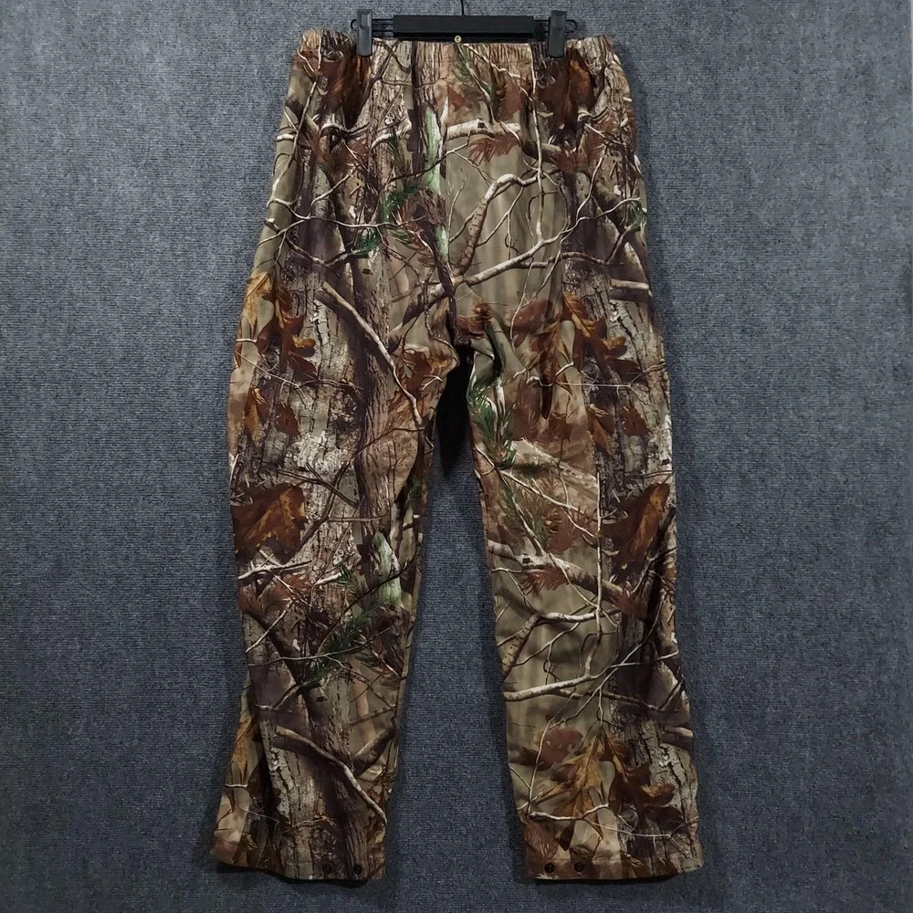 All Game Outfitters Pants Mens 34x30 Brown Camo Rain Lined Hunting Workwear